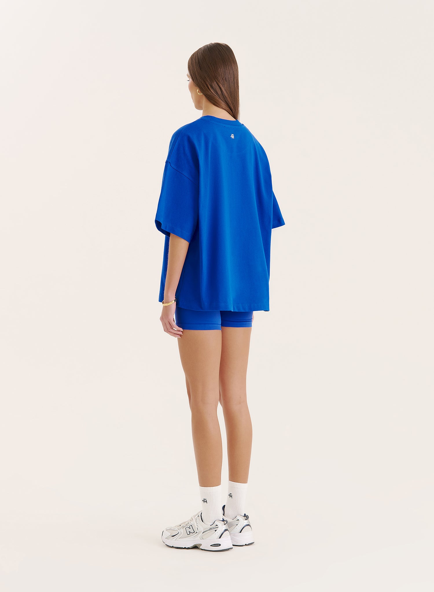Blue Fourth Branded Oversized T-Shirt